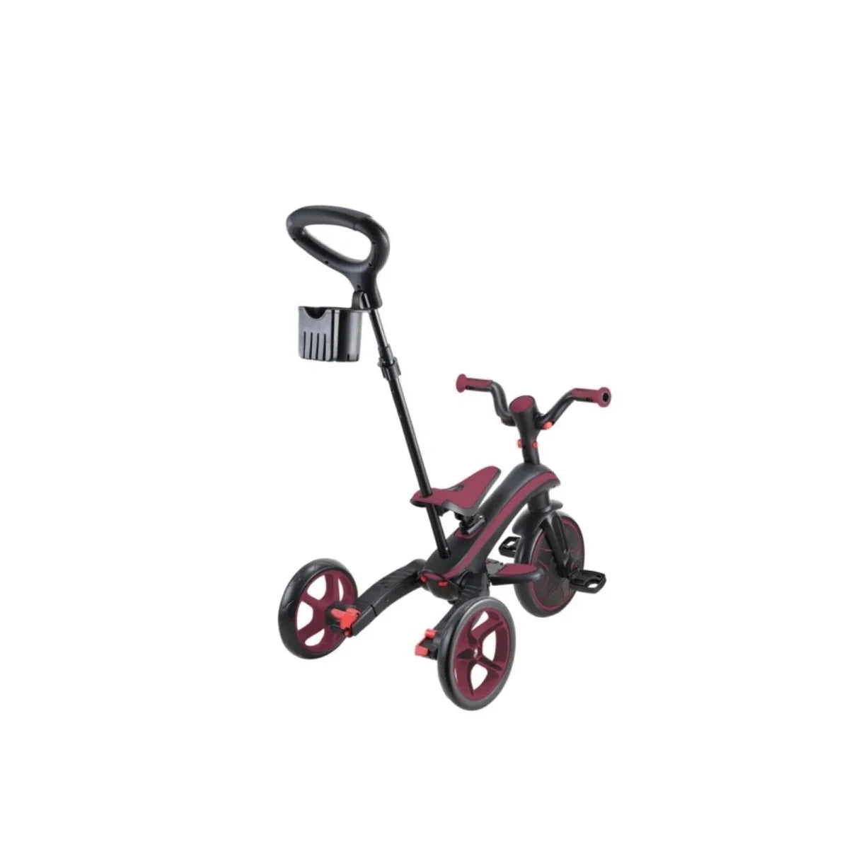 Globber 4-in-1 Explorer Trike Foldable - Burgundy