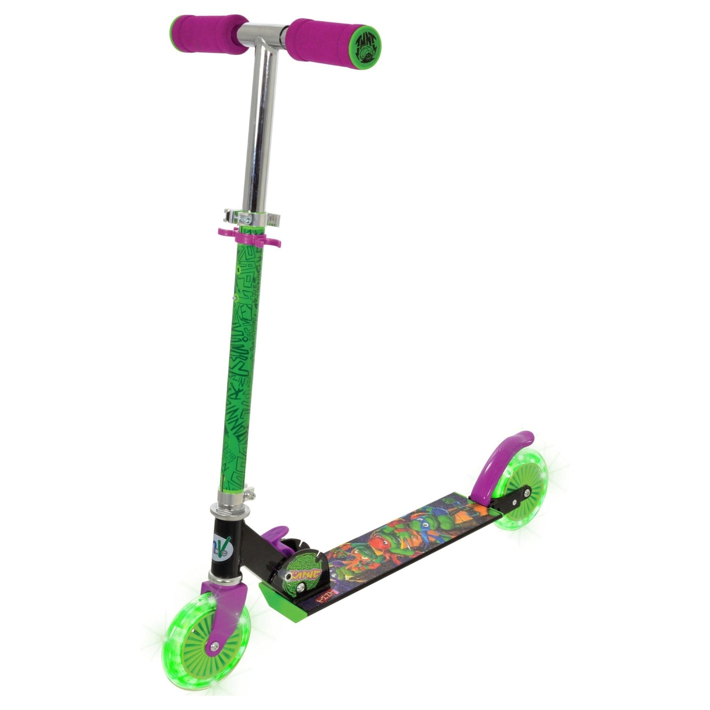 MV Folding Inline Scooter with Light Up Wheels