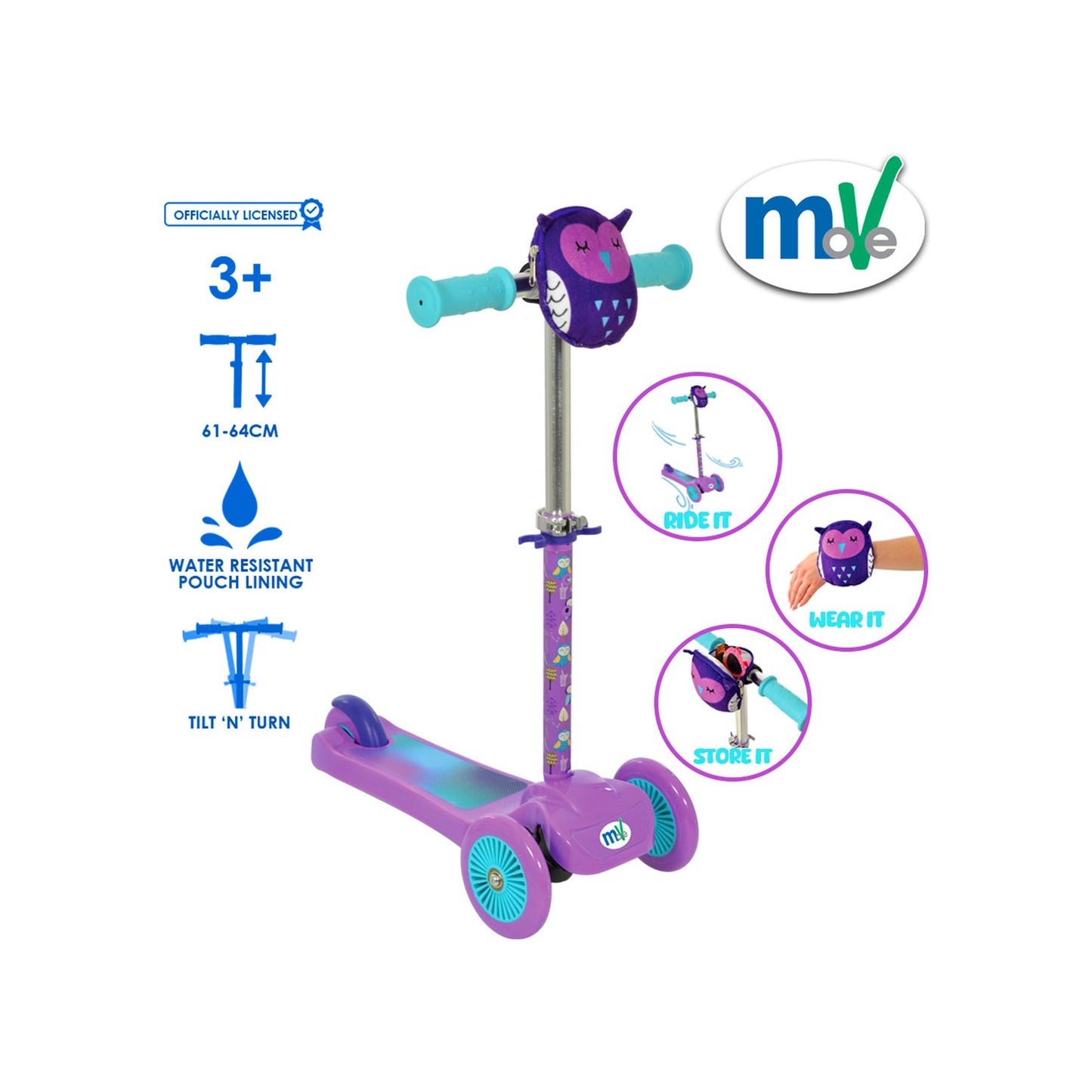 MV Mini Go! Tilt Scooter with Squishle