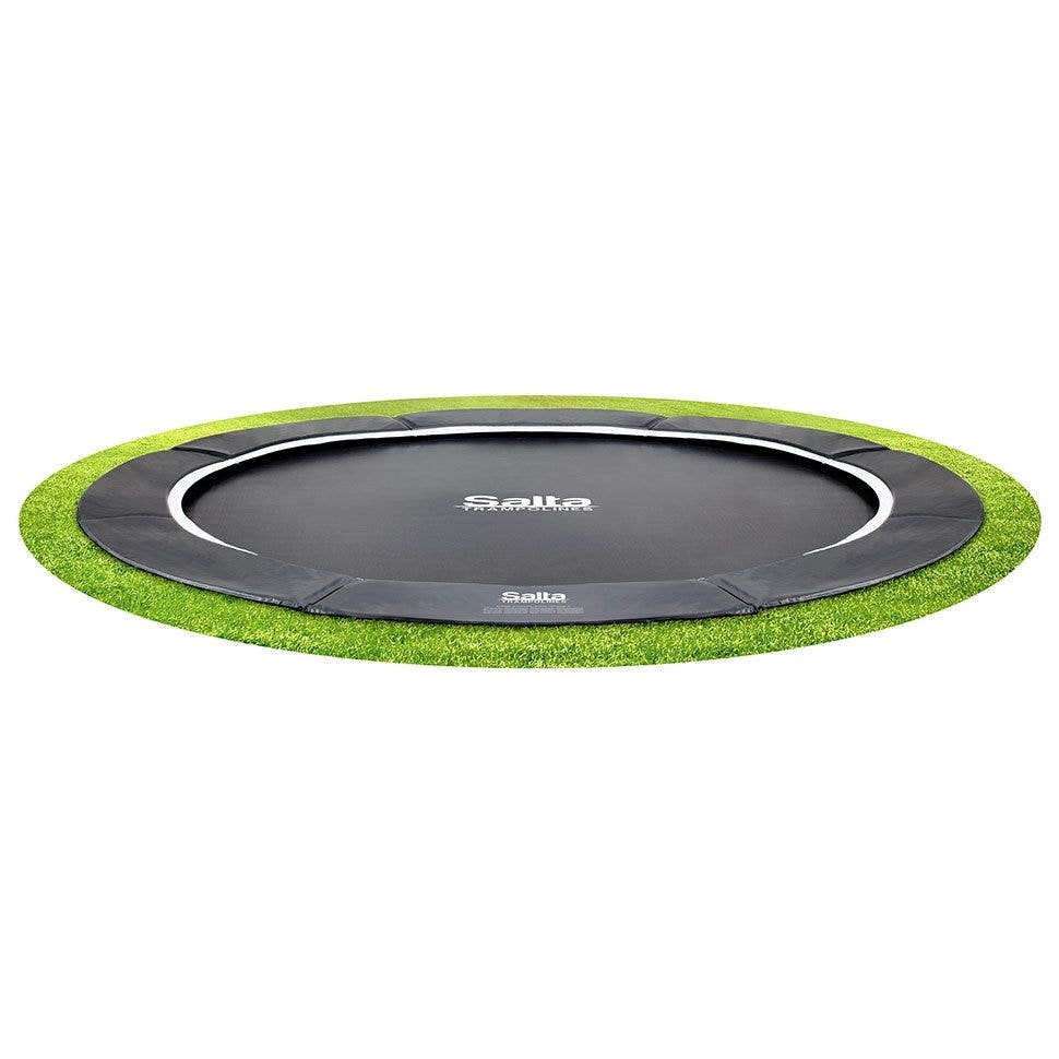 8ft 2" Salta Black Royal Baseground Round Trampoline