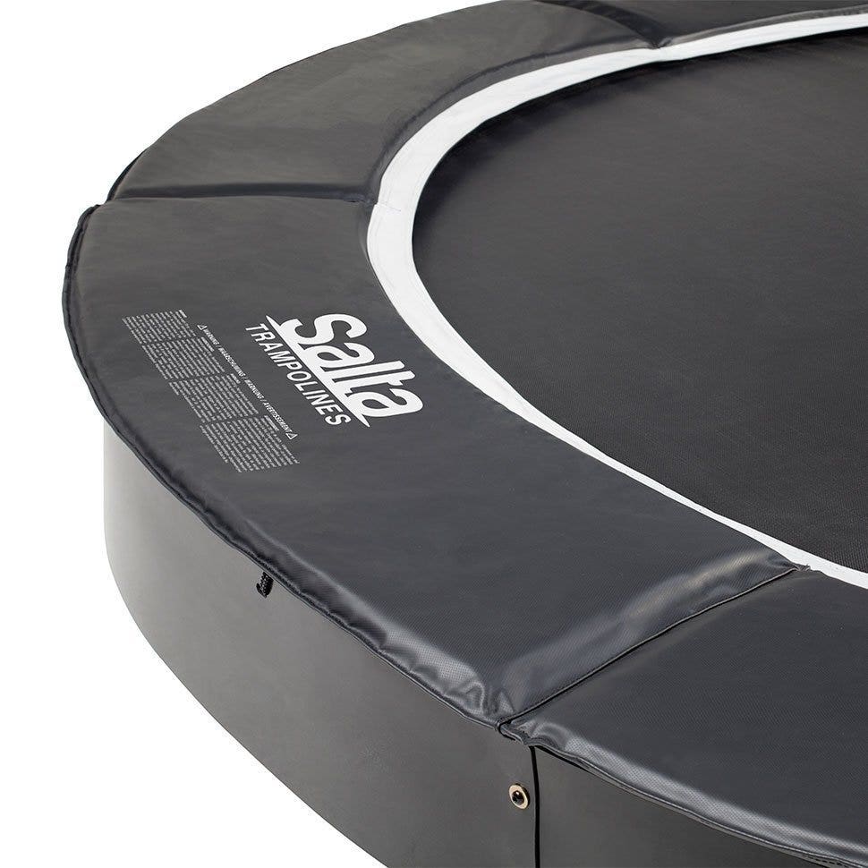 8ft 2" Salta Black Royal Baseground Round Trampoline