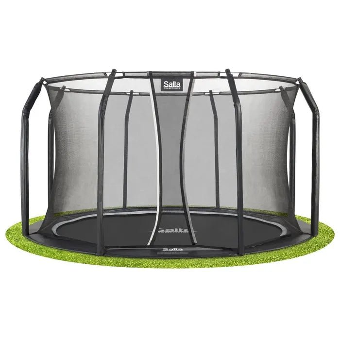 Salta Baseground Sports Round Trampoline with Enclosure