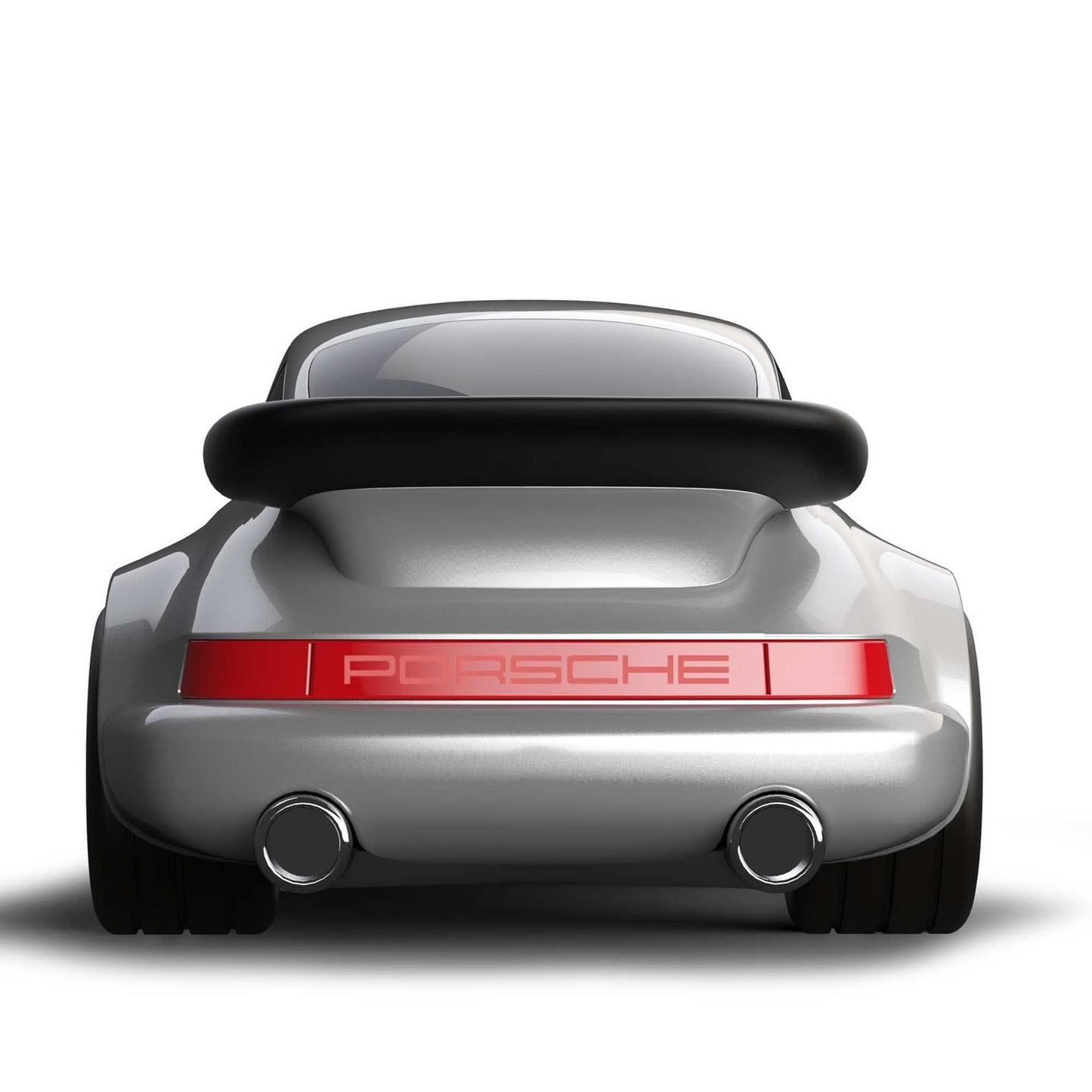 Porsche 911 Racing Car Silver Toy Car