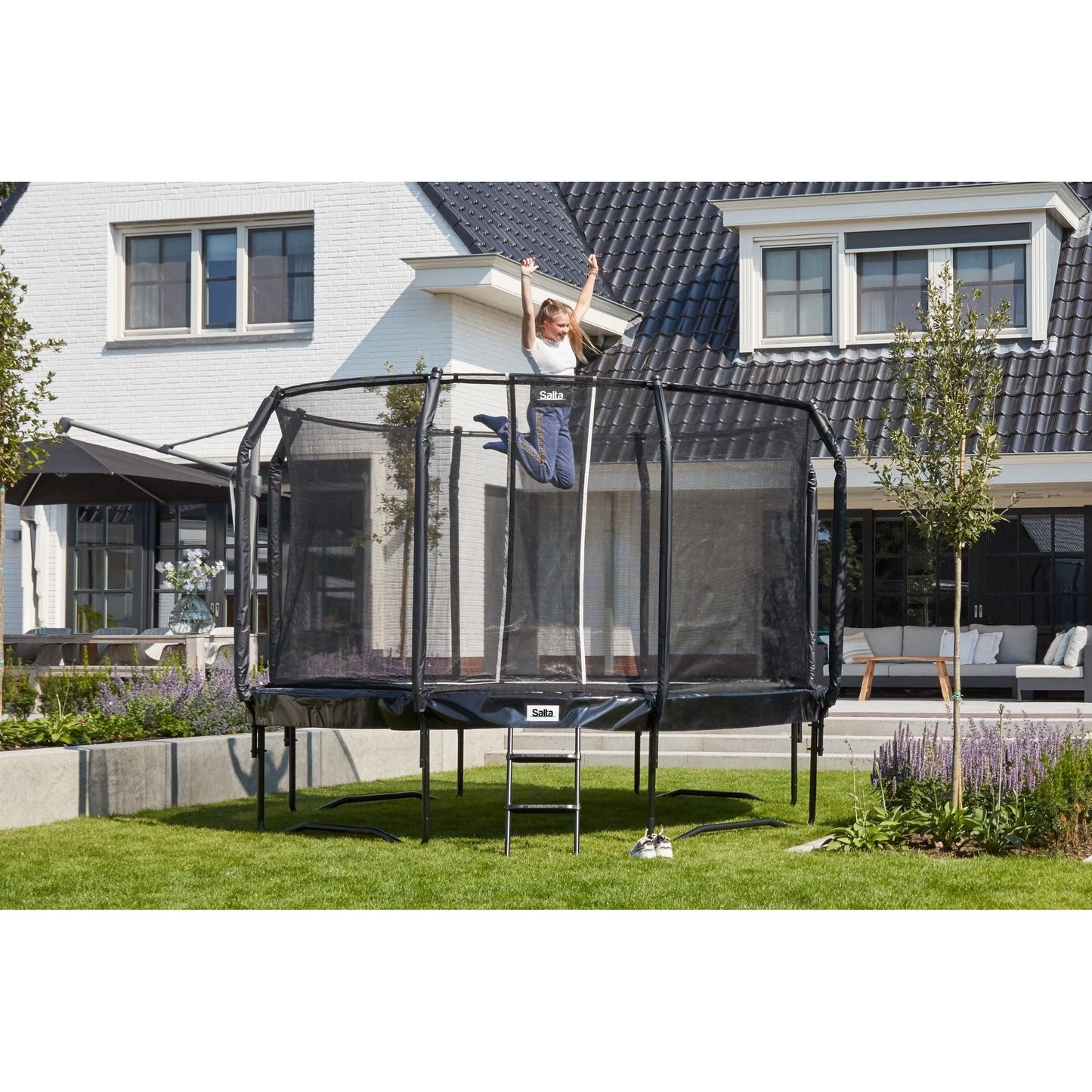 Salta First Class Trampoline with Enclosure and Ladder