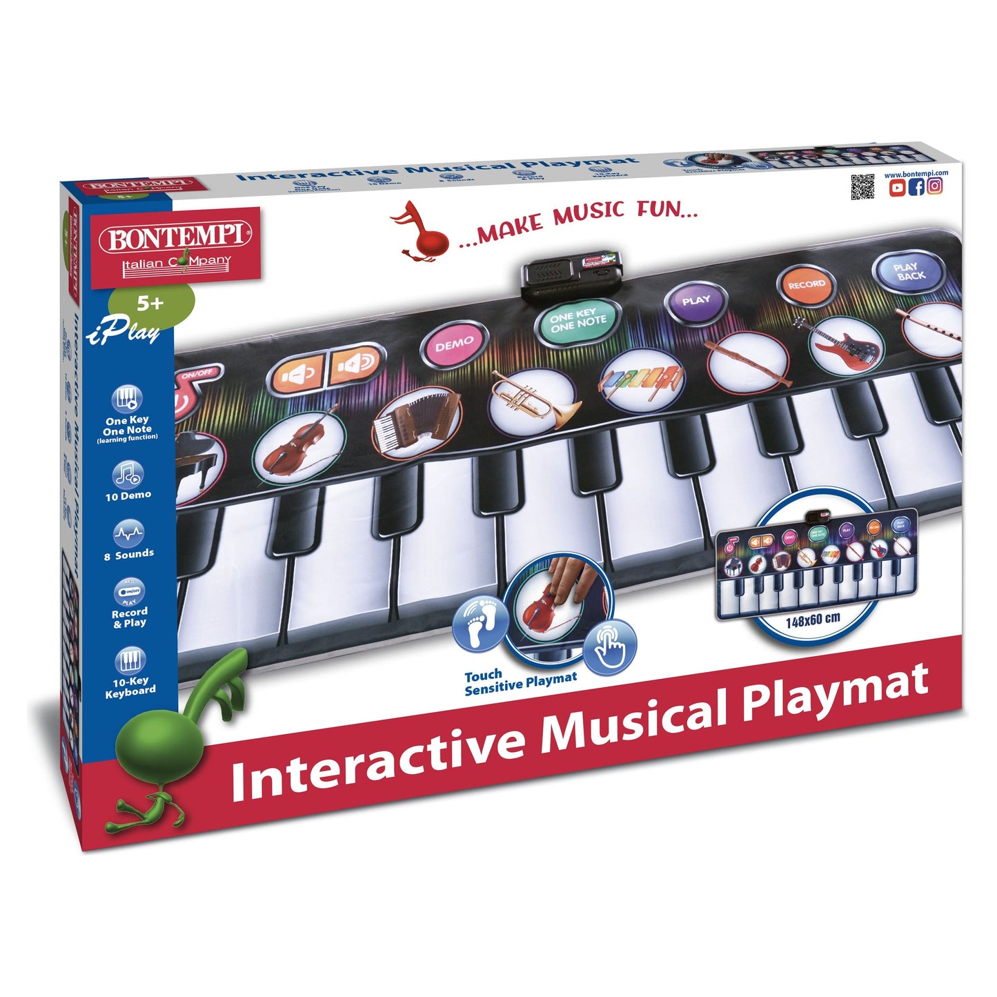 Bontempi Electronic Musical Playmat 148x60cm