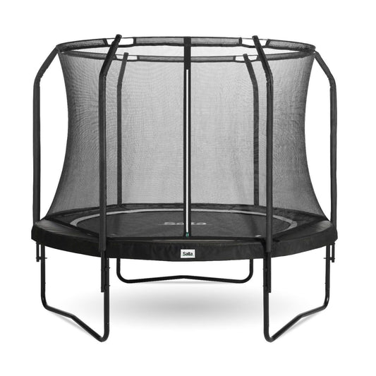 10ft Salta Black Round Premium Edition Trampoline with Enclosure