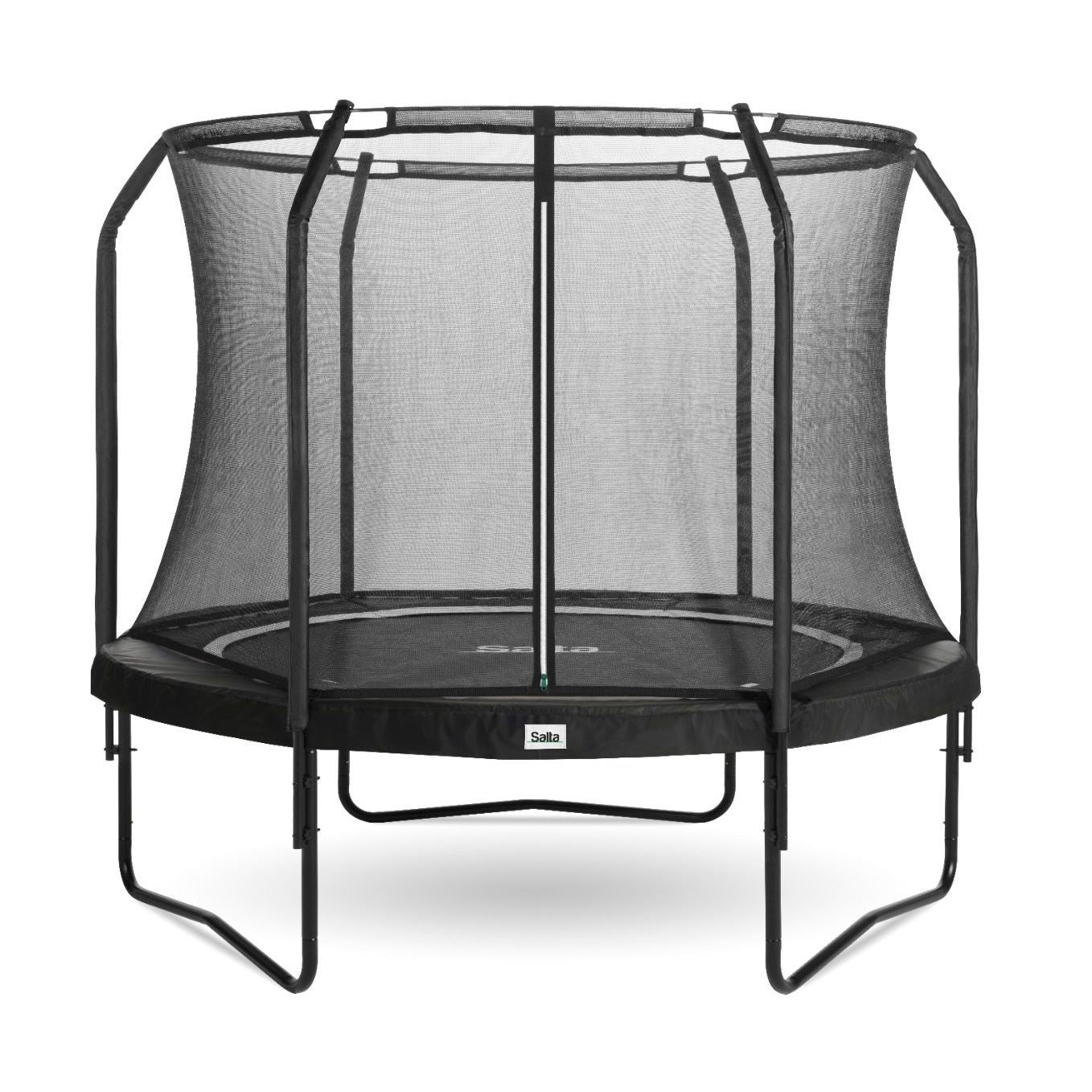 12ft Salta Black Round Premium Edition Trampoline with Enclosure