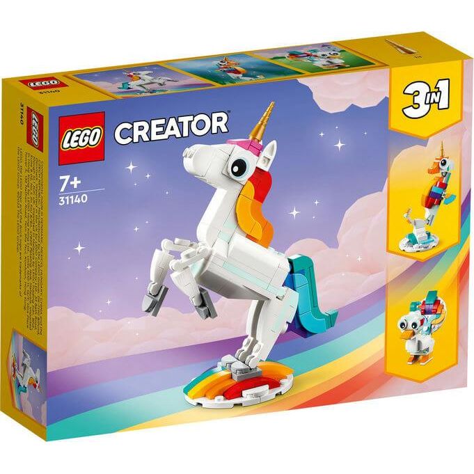 Lego Creator 3 in 1 31140 Magical Unicorn Playset for Ages 7 and Up