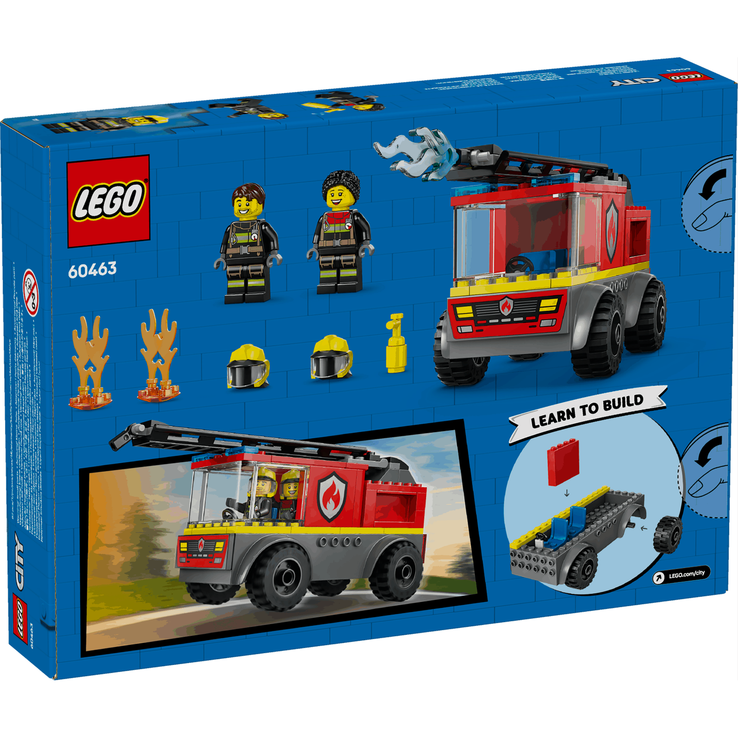 Lego City 60463 Fire Ladder Truck Buildable Playset for Ages 4 and Up