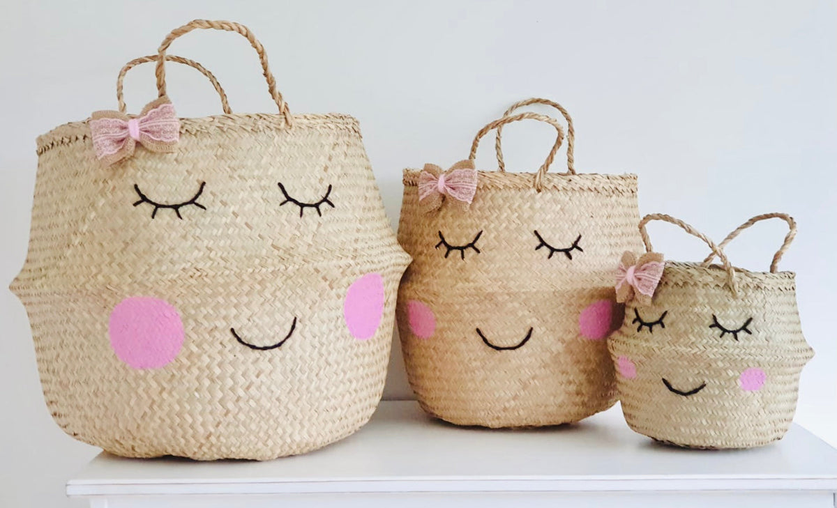 Sweet Cheeks Bow Basket - Large
