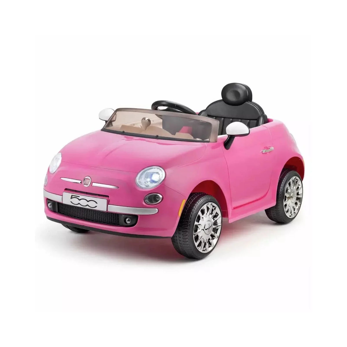 Xootz Fiat 500 12V Electric Ride On - Pink