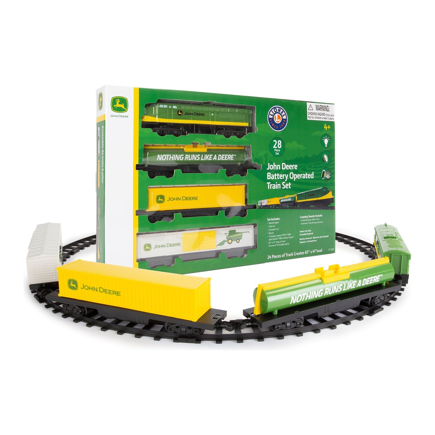 Lionel Trains - John Deere Mini Train Set