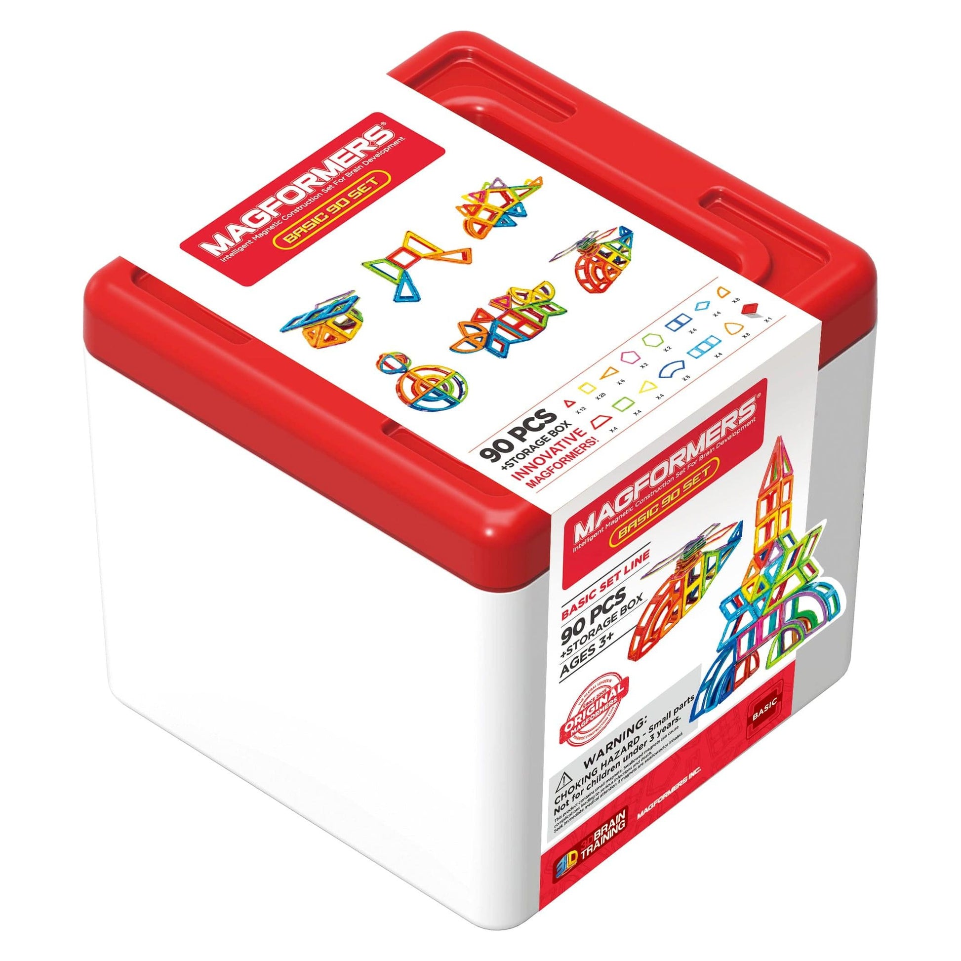 close up of storage box from Magformers Construction Toy 90 Piece Set + Storage Box