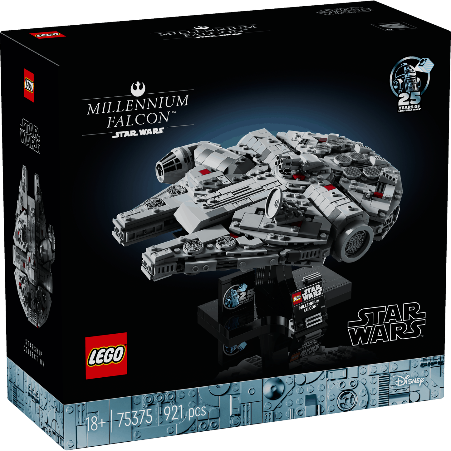 Lego Star Wars 75375 Millennium Falcon 25th Anniversary Set Ages 18+