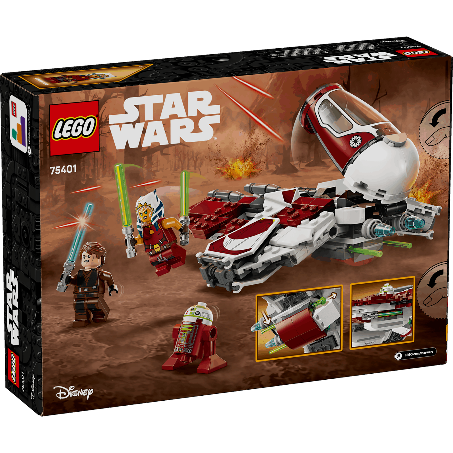 Lego Star Wars 75401 Ahsoka's Jedi Interceptor Playset for Ages 8 & Up