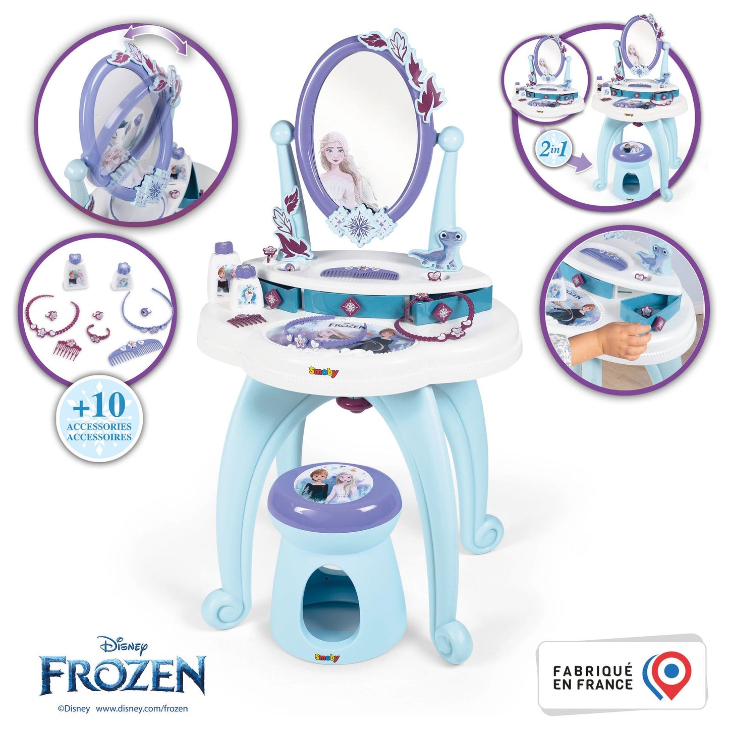 Smoby Frozen 2in1 Dressing Table - 3 Years +