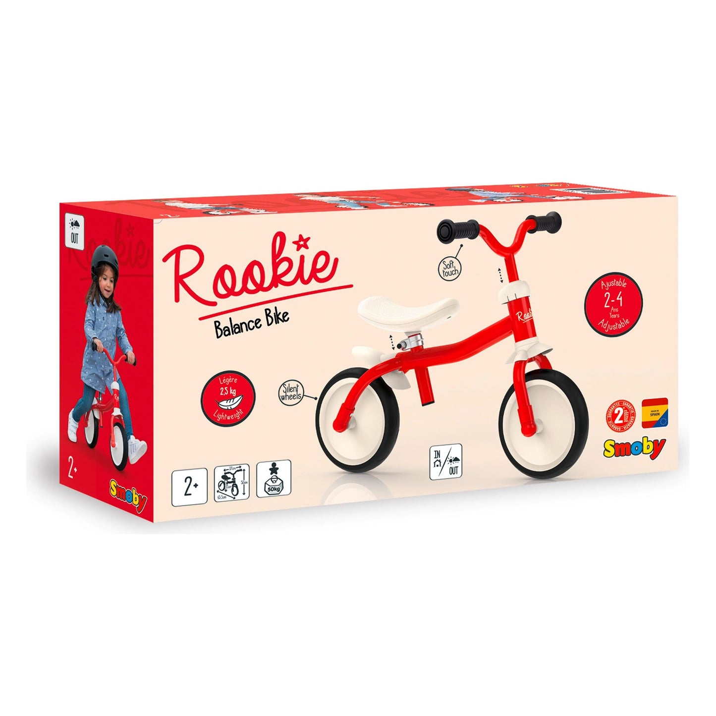 Smoby Rookie Balance Bike - 2 Years +