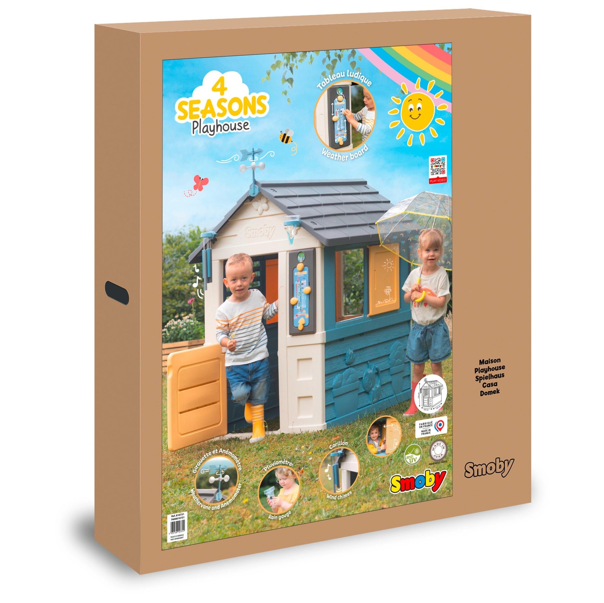 Smoby 4 Seasons Playhouse - 2 Years + - The Online Toy Shop - 4 - Smoby