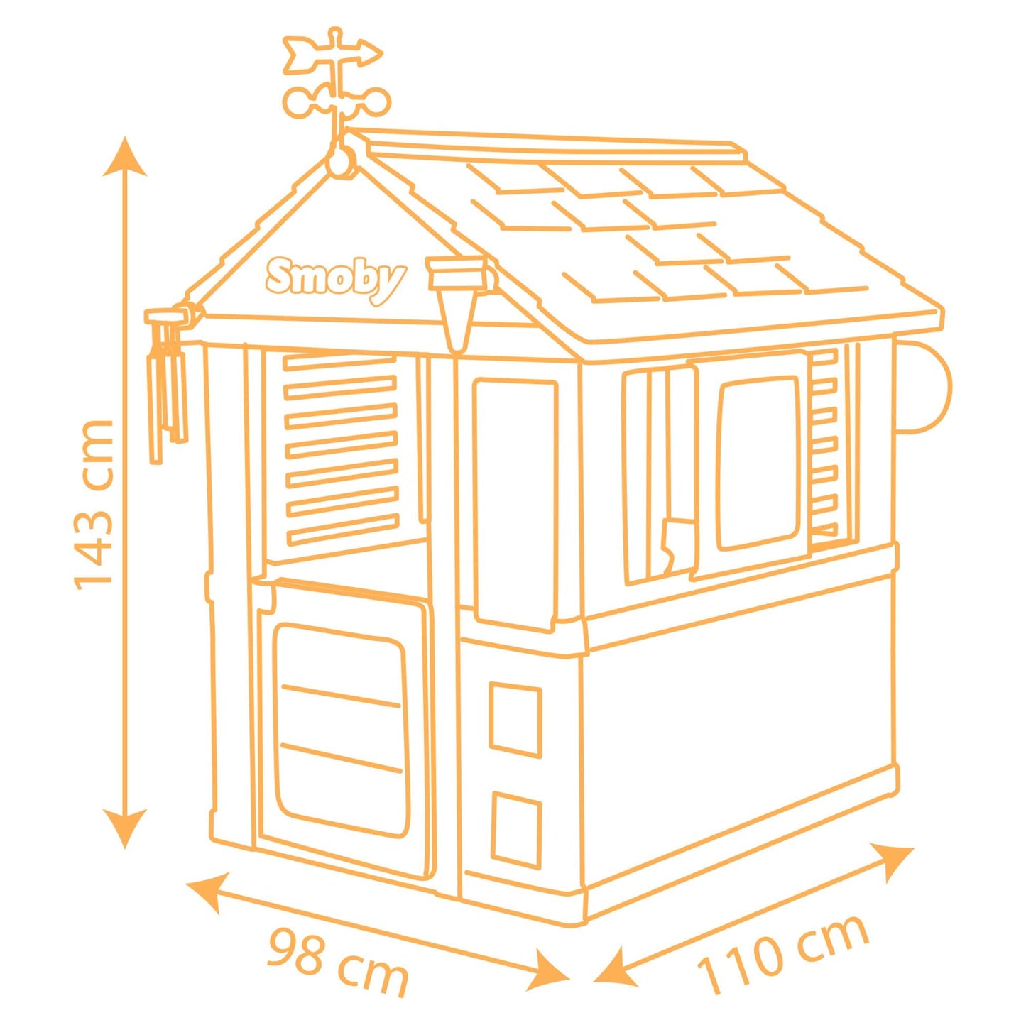 Smoby 4 Seasons Playhouse - 2 Years + - The Online Toy Shop - 5 - Smoby