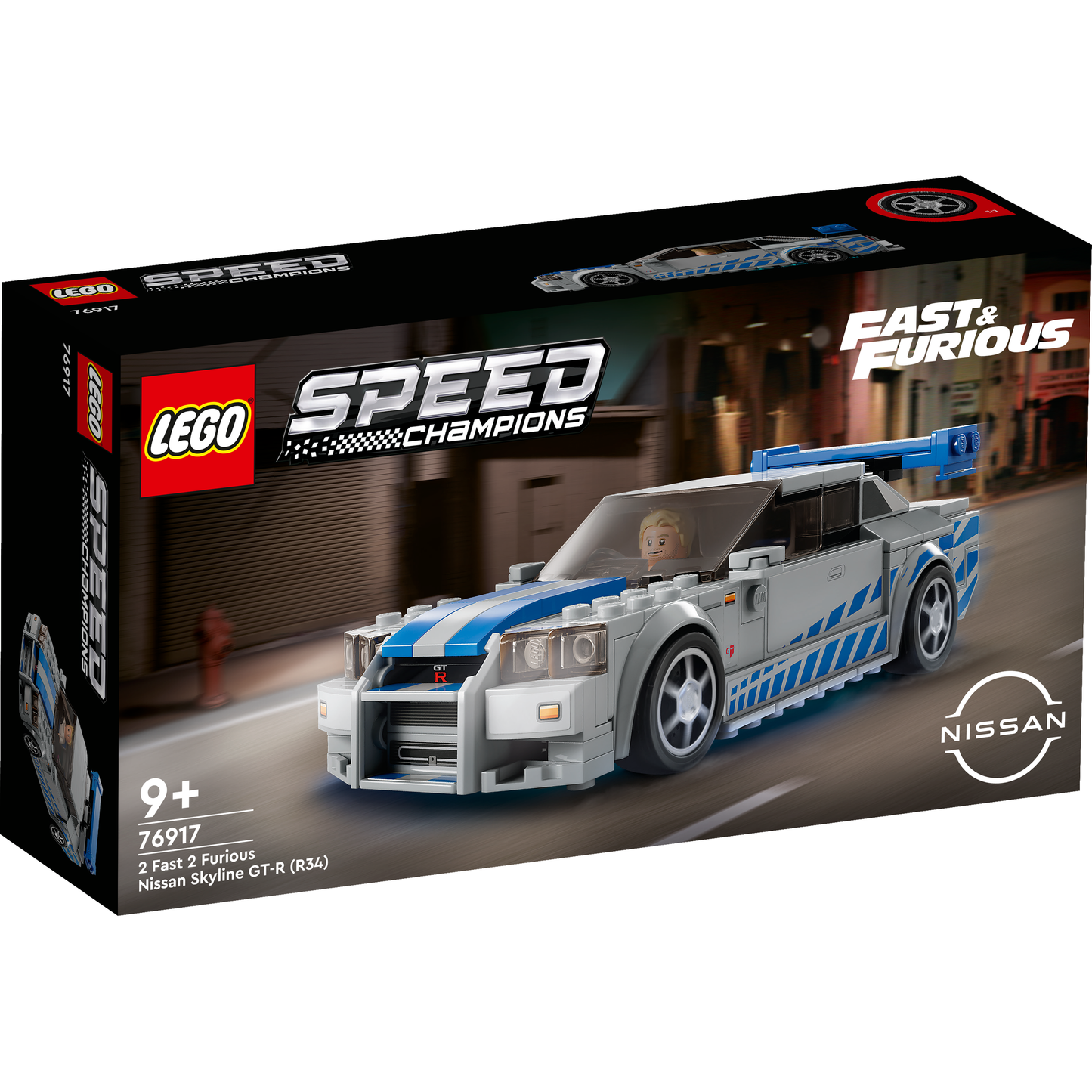 Lego Speed Champions 76917 2 Fast 2 Furious Nissan Skyline GT-R (R34)