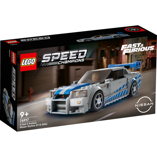 Lego Speed Champions 76917 2 Fast 2 Furious Nissan Skyline GT-R (R34)