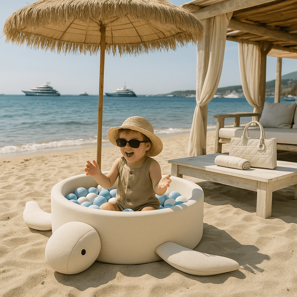 Meow Baby Turtle Boucle Ball Pit