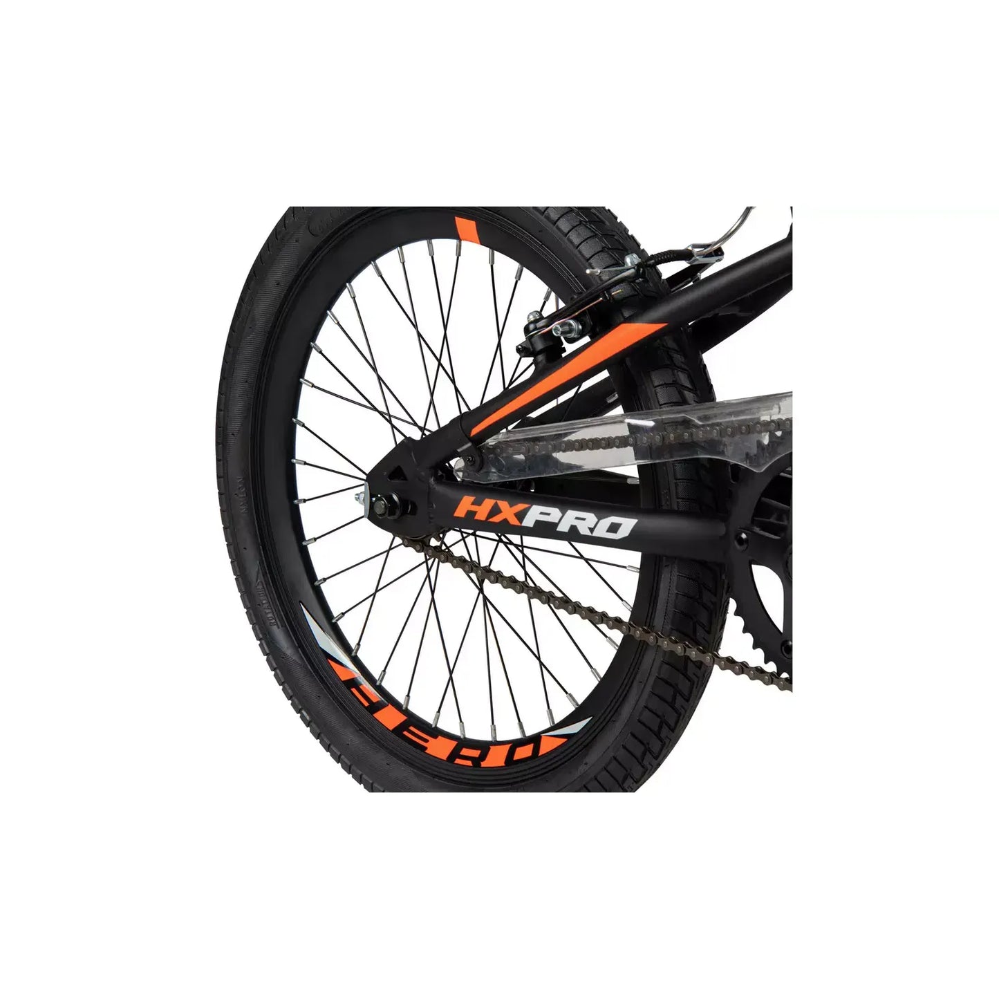 Huffy HX Pro Racer 20" BMX- Alloy - Black/Orange Logo