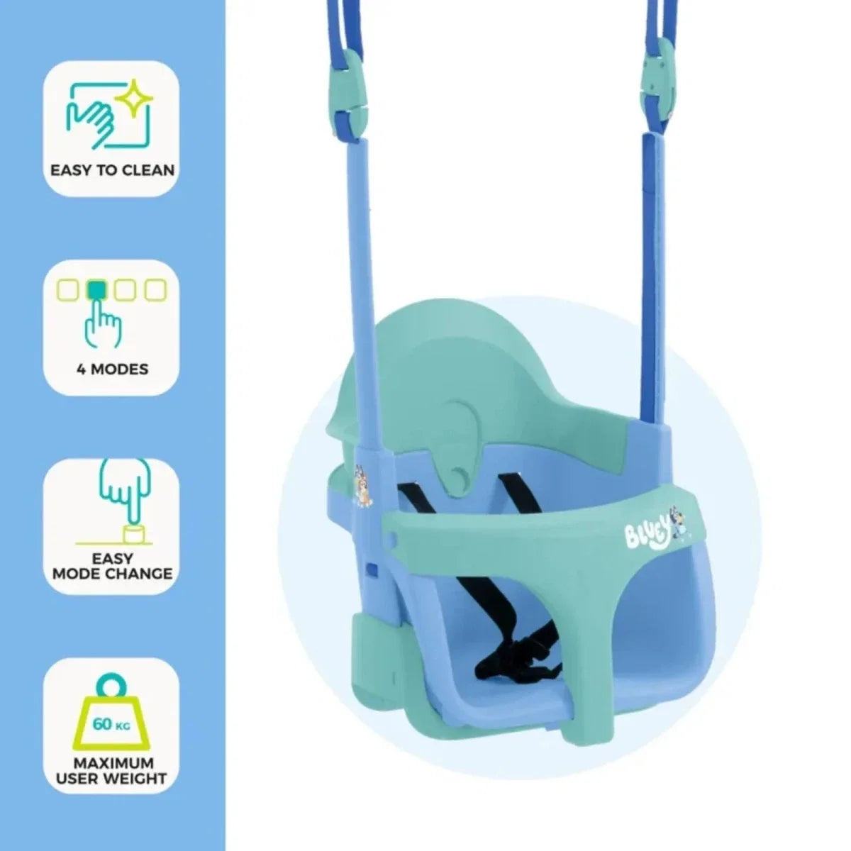 TP Forest Wooden Single Swing with Bluey Quadpod