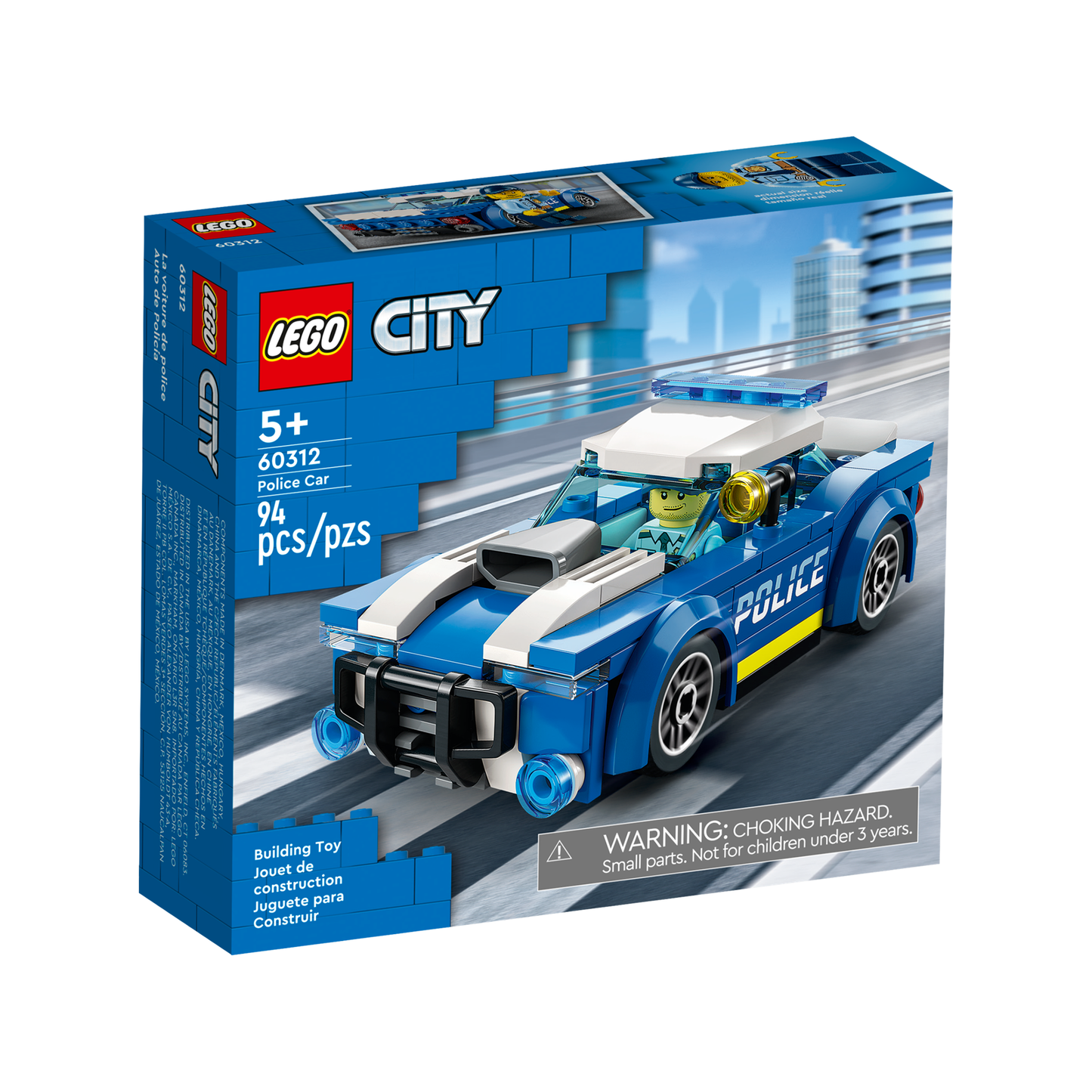 Lego City 60312 Police Car Buildable Toy Playset for Ages 5 and Up