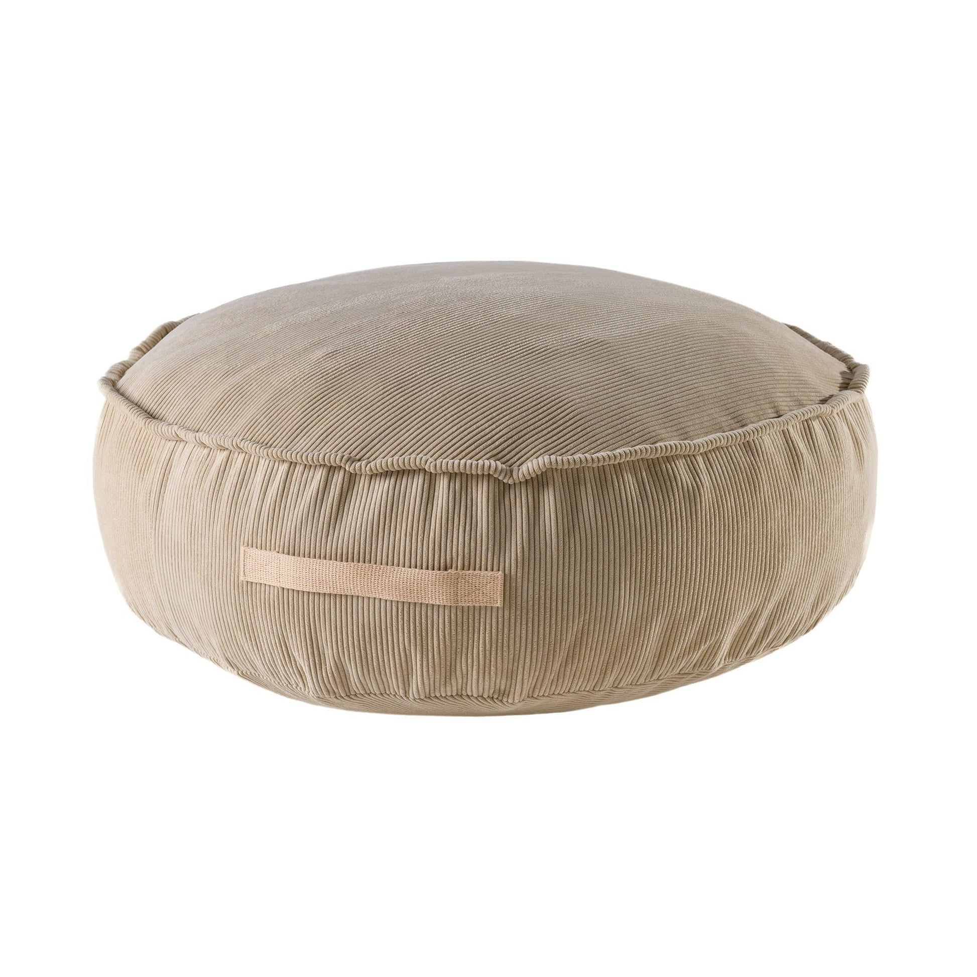 MeowBaby Corduroy Pouffe For Children - Sand