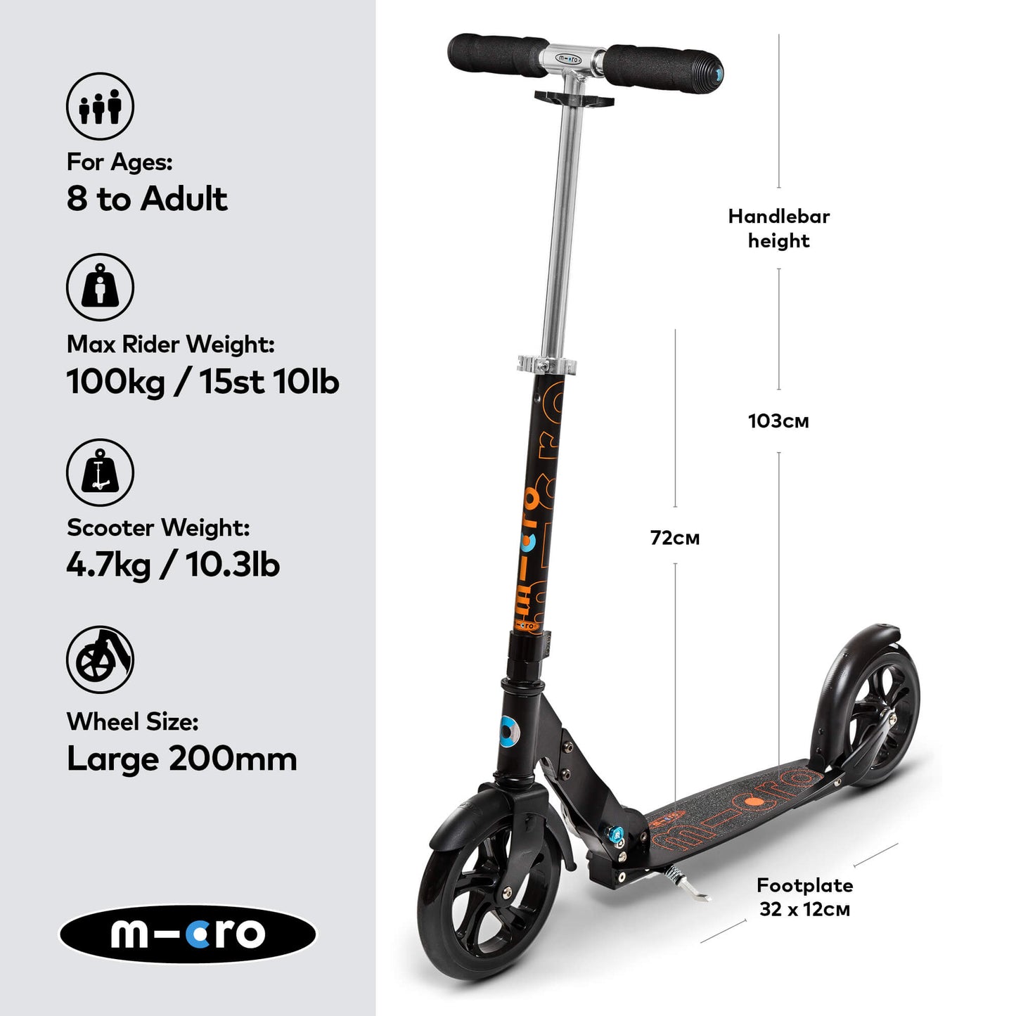 Micro Scooter Classic Black
