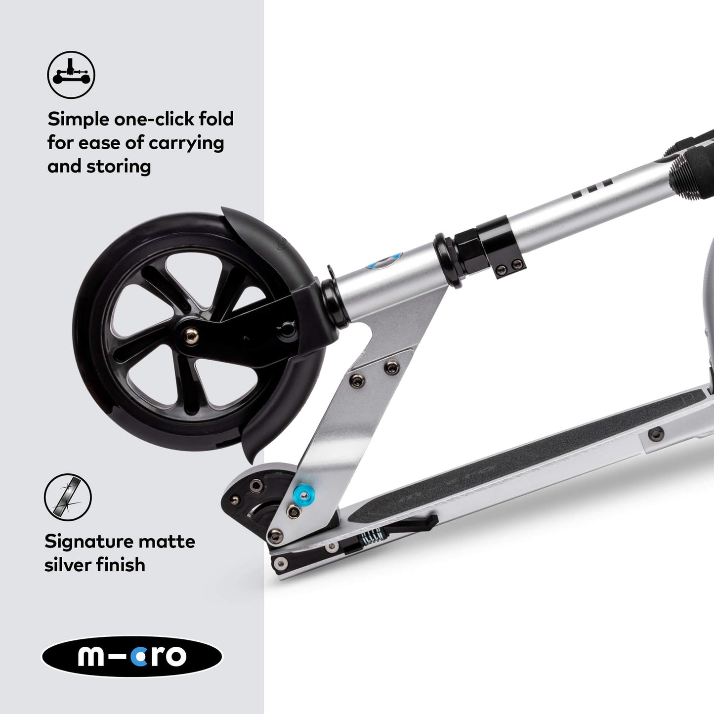 Micro Scooter Classic Silver