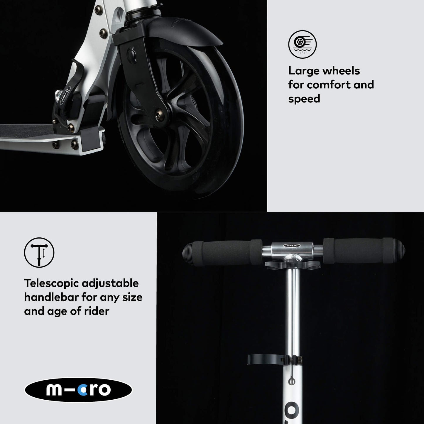 Micro Scooter Classic Silver