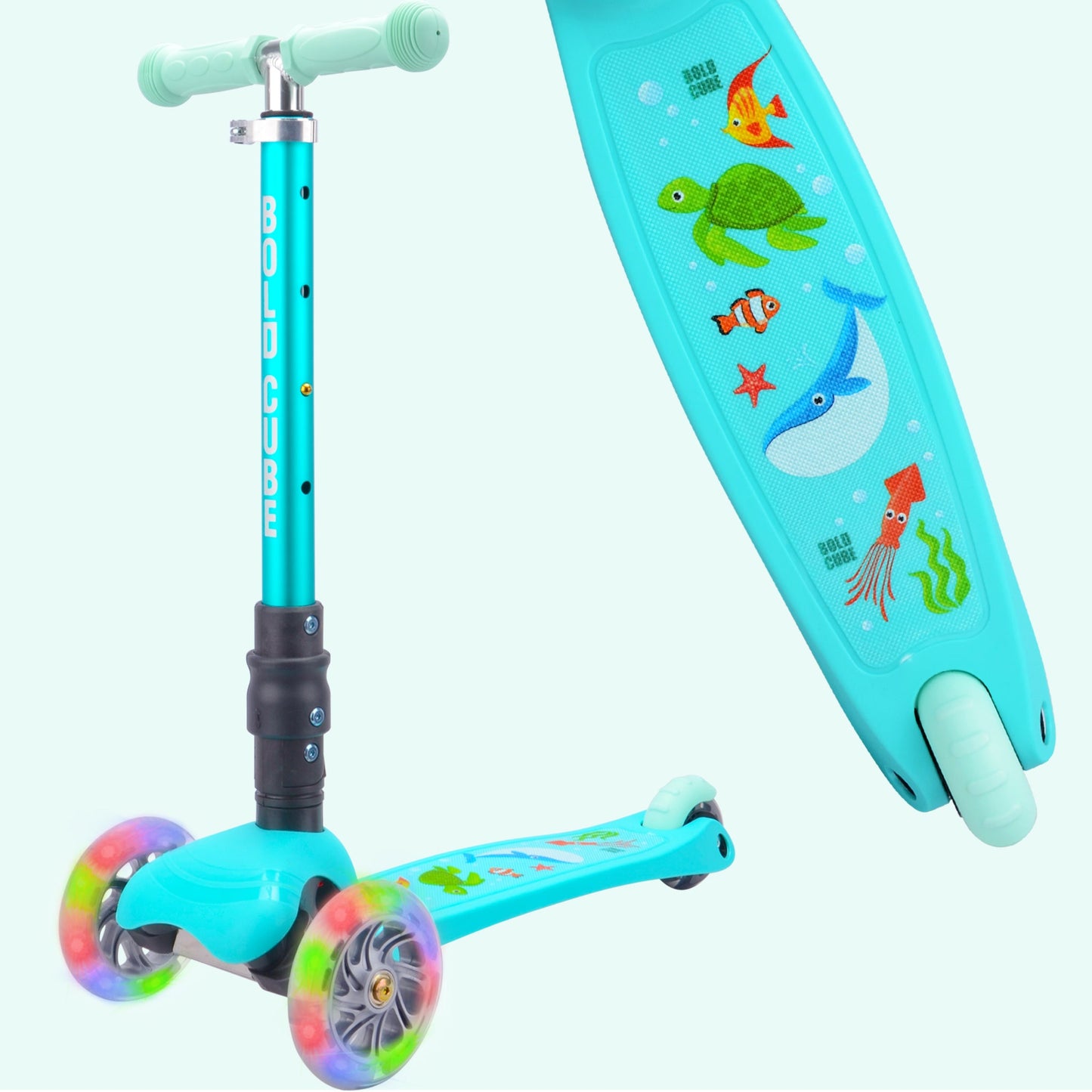 BOLDCUBE Ocean - Teeny Fold 3 Wheel Scooter