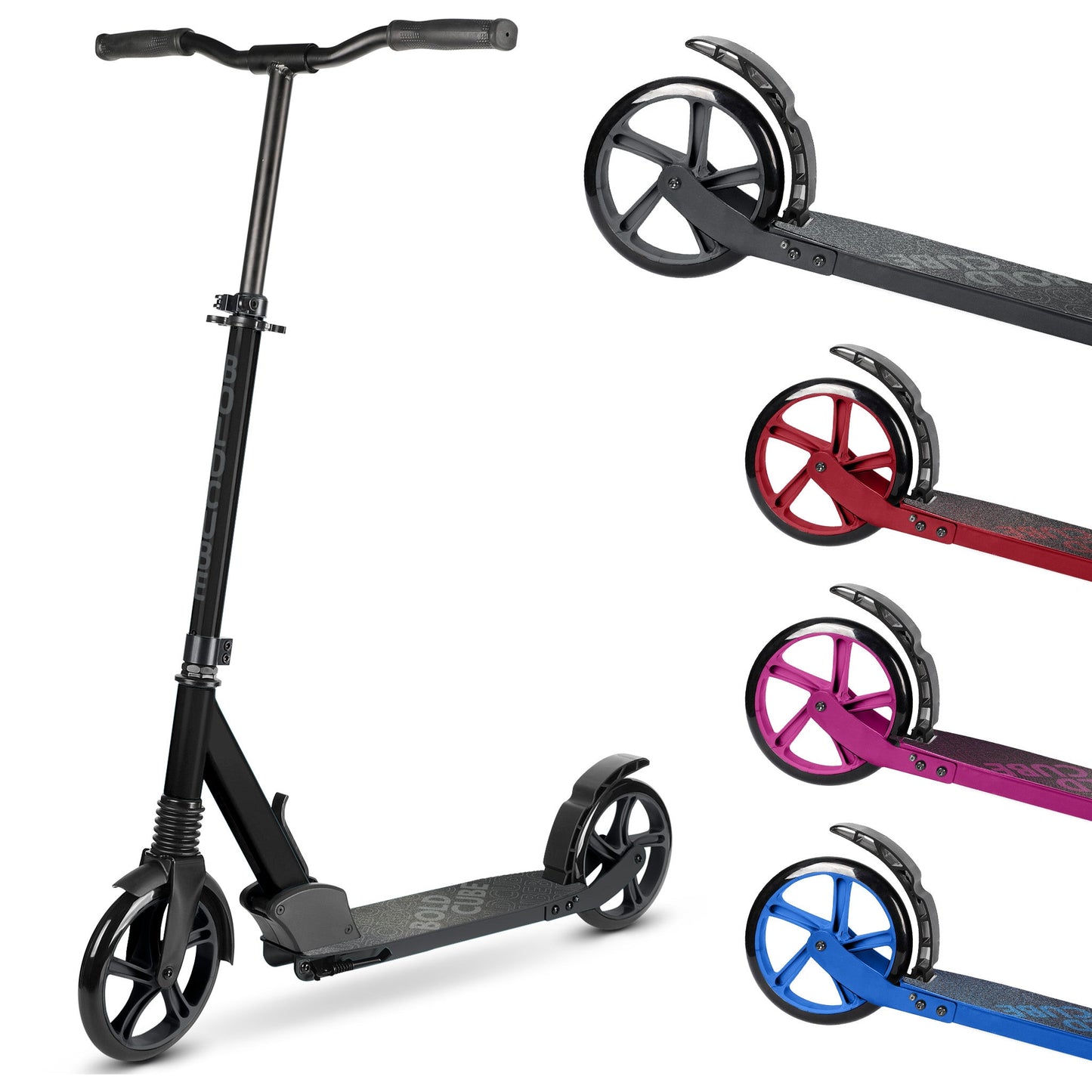 BOLDCUBE Charcoal - Big 2 Wheel Scooter