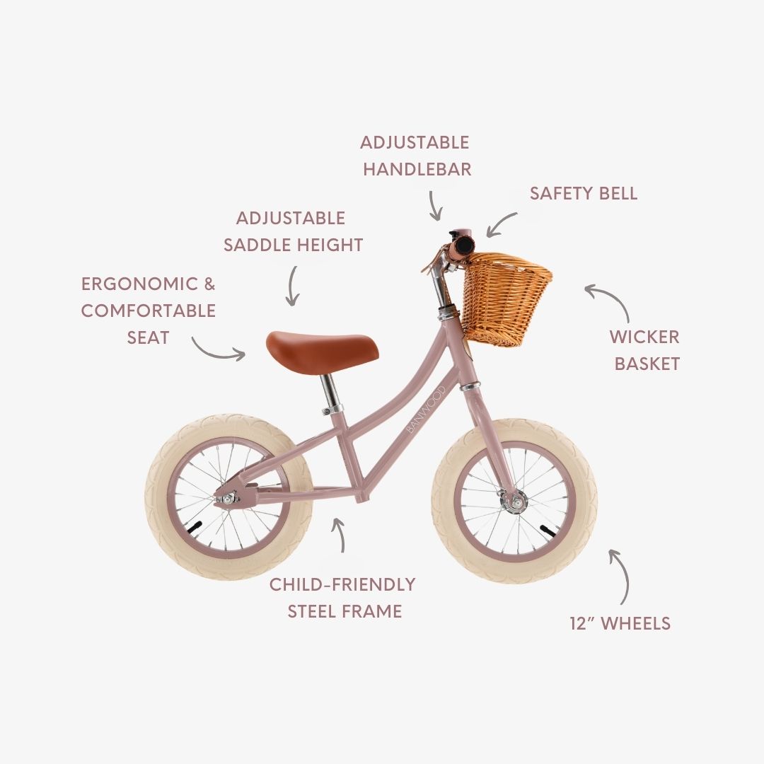 Banwood Balance Bike- Dusty Pink