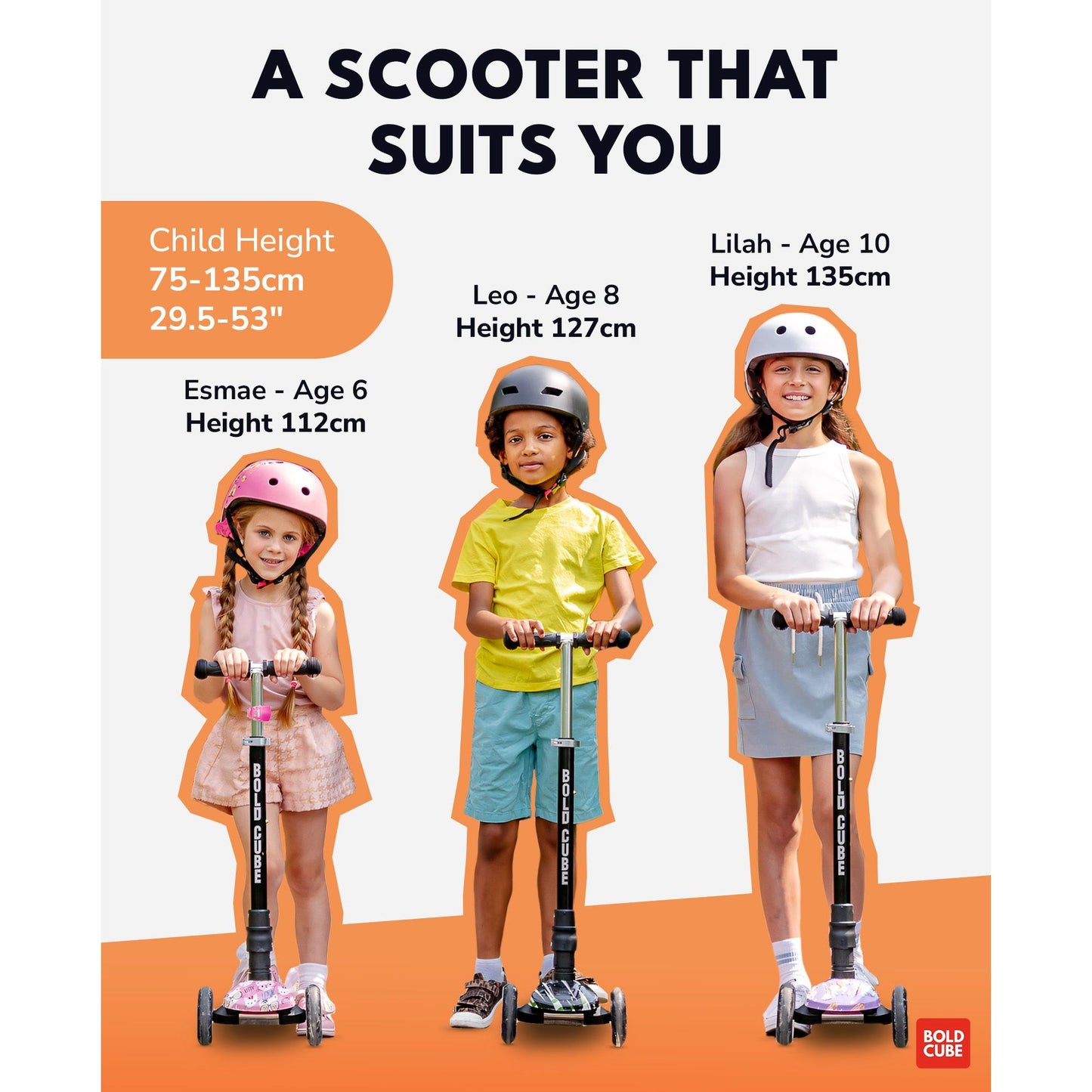 BOLDCUBE Astro Dream - Big 3 Wheel Scooter