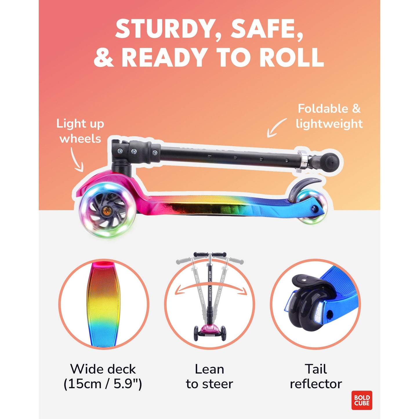 BOLDCUBE Candy Floss - Big 3 Wheel Scooter
