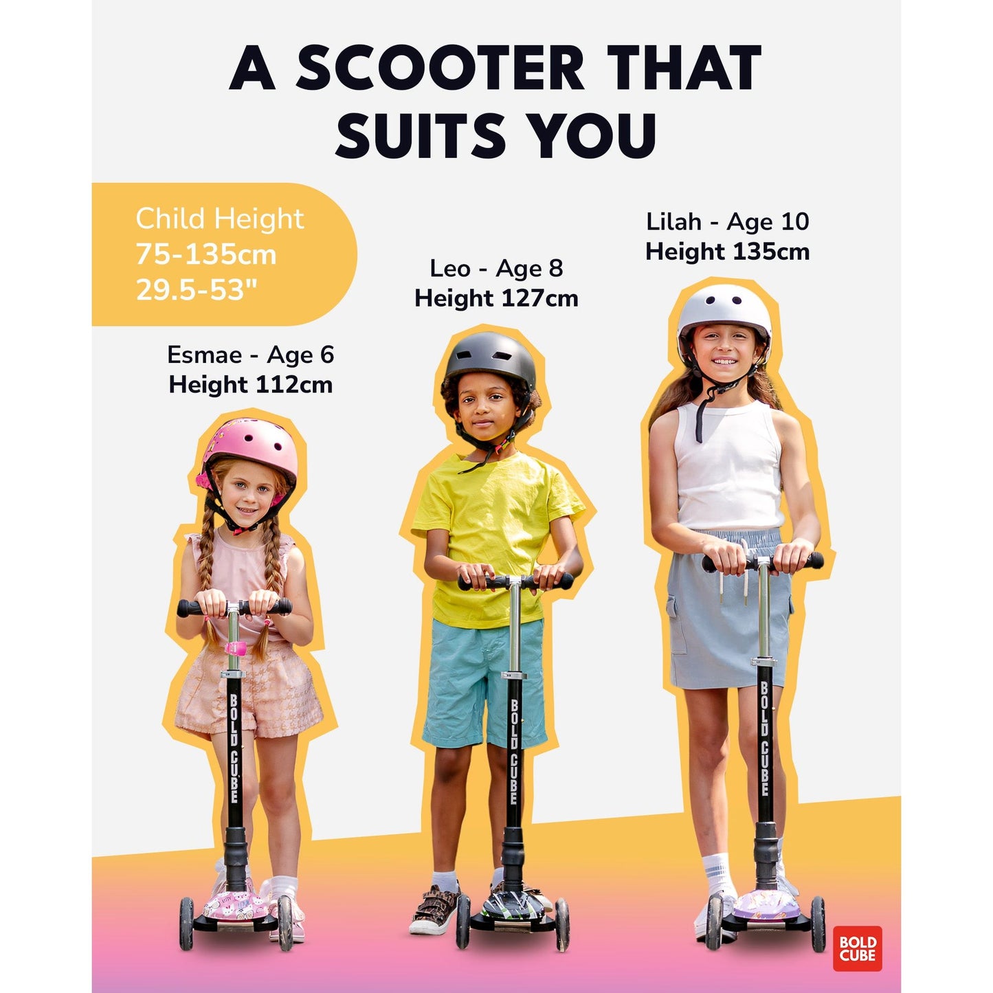 BOLDCUBE Dark Night - Big 3 Wheel Scooter