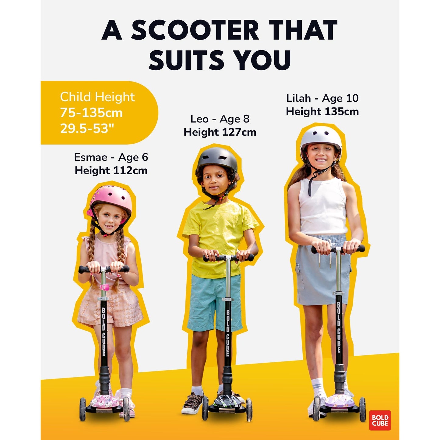 BOLDCUBE Flower Power - Big 3 Wheel Scooter