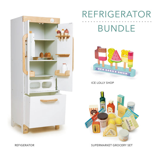 Fridge Bundle  (Refrigerator, Ice Lolly Shop, Supermarket Grocery Set)