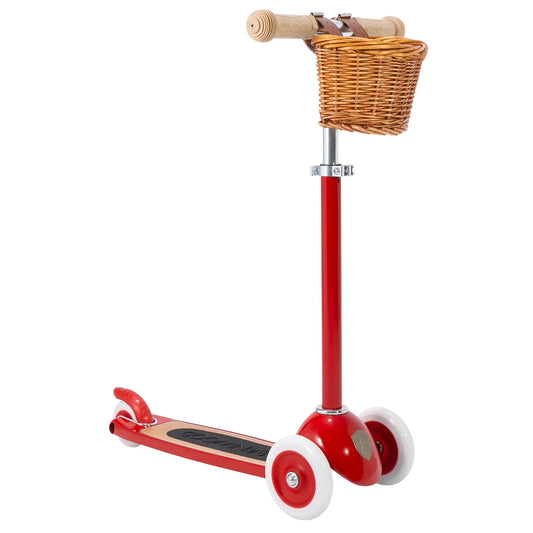BANWOOD 3-WHEEL SCOOTER VINTAGE - RED