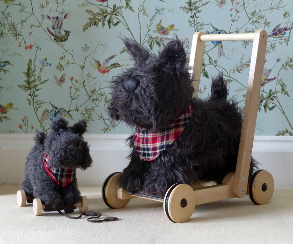 Little Bird Told Me Push Along Scottie Dog