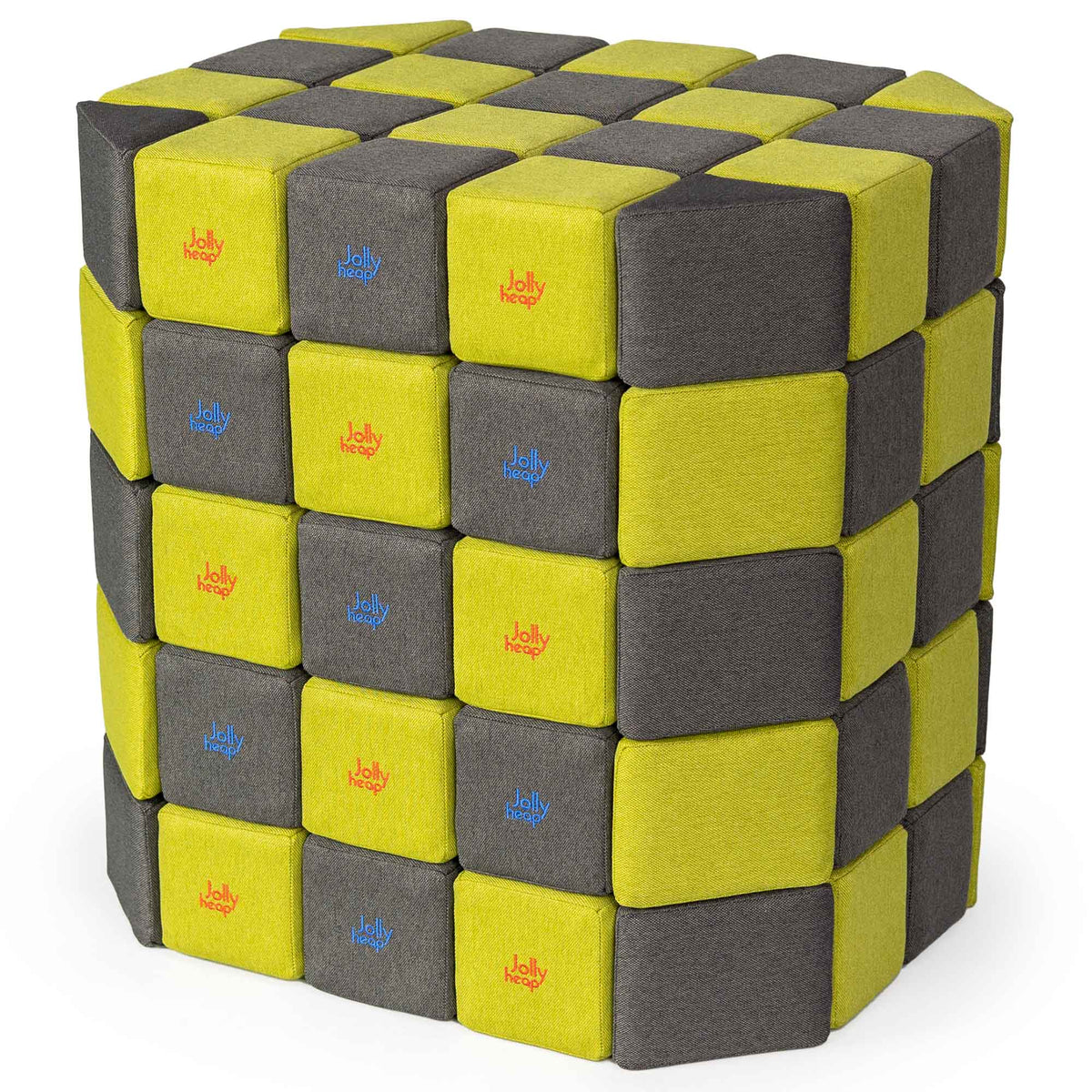 JollyHeap Soft Magnetic Building Blocks - Basic Set (100 Blocks)