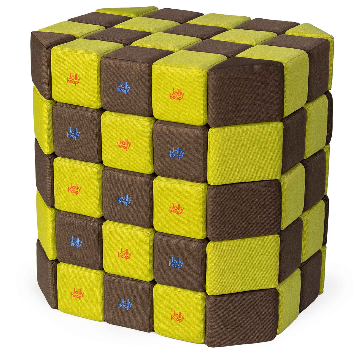 JollyHeap Soft Magnetic Building Blocks - Basic Set (100 Blocks)