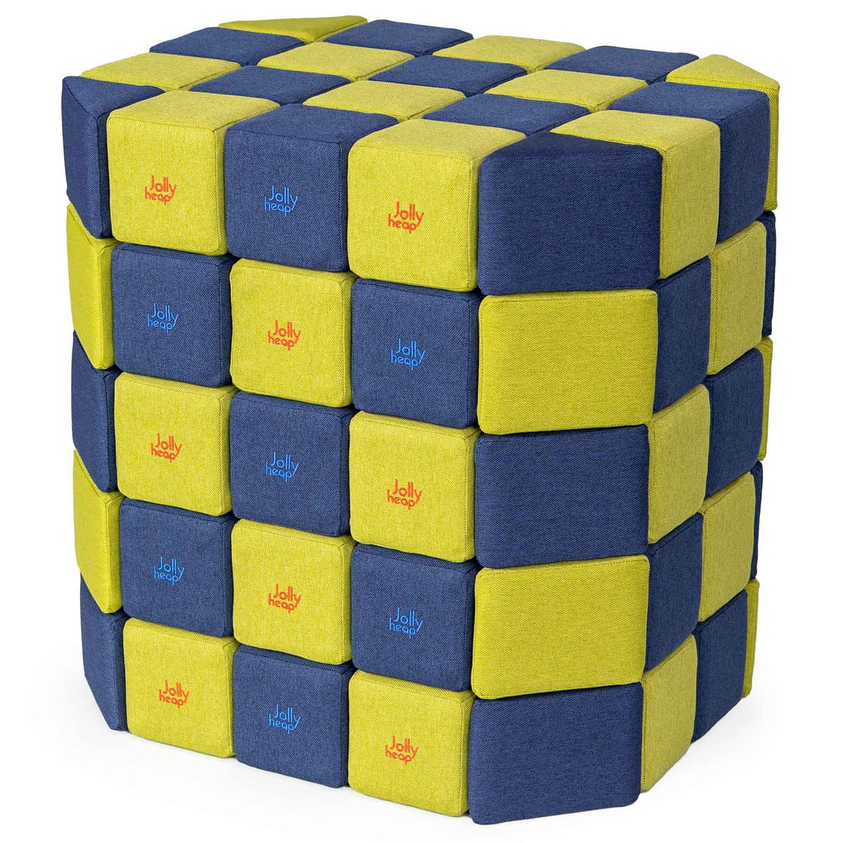 JollyHeap Soft Magnetic Building Blocks - Basic Set (100 Blocks)
