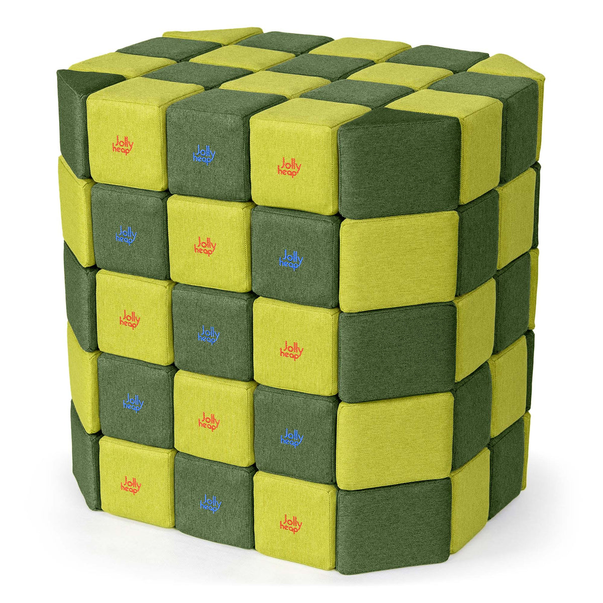 JollyHeap Soft Magnetic Building Blocks - Basic Set (100 Blocks)