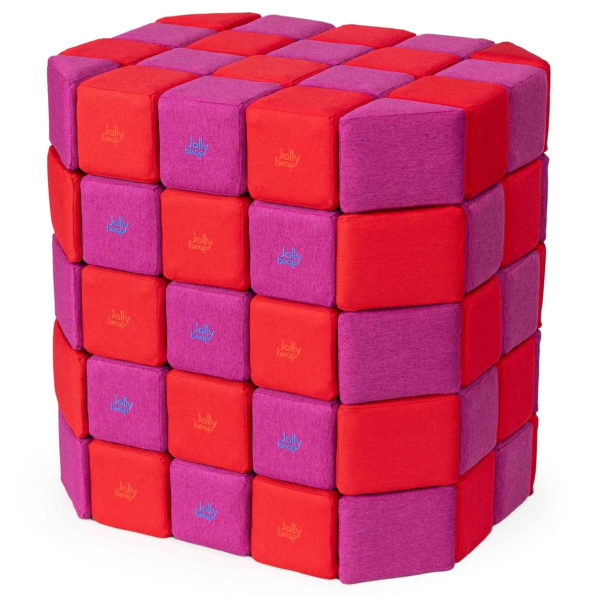 JollyHeap Soft Magnetic Building Blocks - Basic Set (100 Blocks)