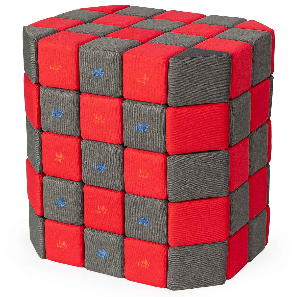 JollyHeap Soft Magnetic Building Blocks - Basic Set (100 Blocks)