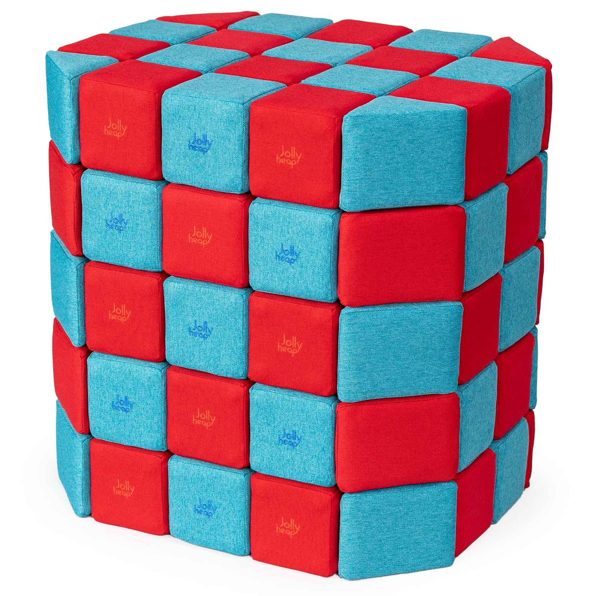 JollyHeap Soft Magnetic Building Blocks - Basic Set (100 Blocks)